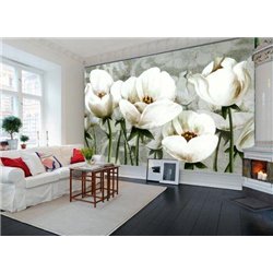 Цветы распускаются - 3D фотообои|3D цветы