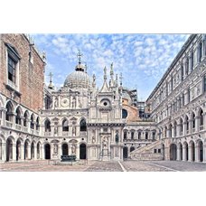 Картина на холсте по фото Модульные картины Печать портретов на холсте Замок Доджей - Фотообои архитектура|Венеция