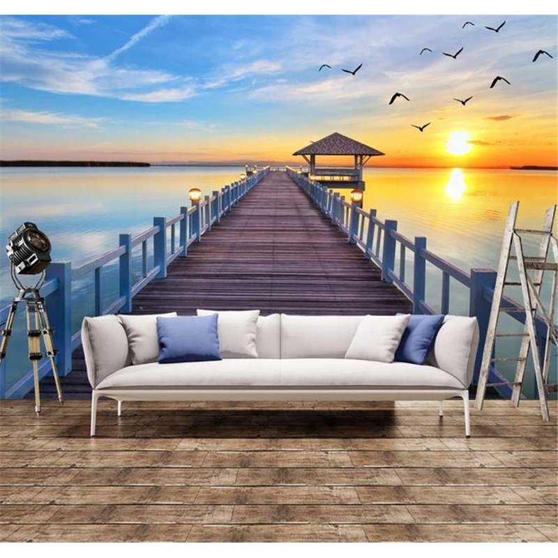 Длинный пирс - 3D фотообои|3D расширяющие пространство