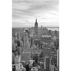 Картина на холсте по фото Модульные картины Печать портретов на холсте Небоскребы Нью-Йорка - Черно-белые фотообои