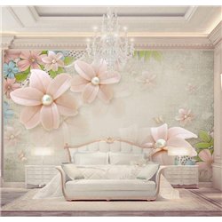 Нежные лепестки - 3D фотообои|3D цветы