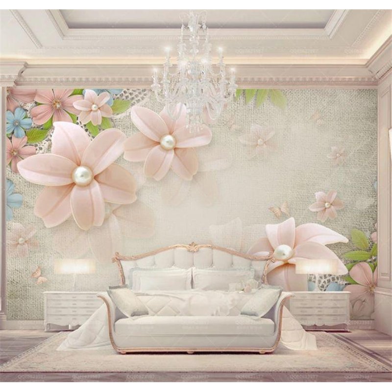 Нежные лепестки - 3D фотообои|3D цветы