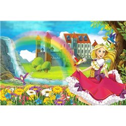 Сказочная принцесса - Фотообои детские|сказочные - Модульная картины, Репродукции, Декоративные панно, Декор стен