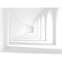 Белый тоннель - Фотообои Расширяющие пространство - Модульная картины, Репродукции, Декоративные панно, Декор стен