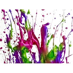 Разноцветные брызги - Фотообои Яркие краски - Модульная картины, Репродукции, Декоративные панно, Декор стен