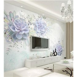 Цветы каменной розы - 3D фотообои|3D цветы