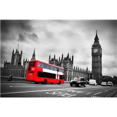 Картина на холсте по фото Модульные картины Печать портретов на холсте Движение по улице Лондона - Фотообои Современный город|Англия