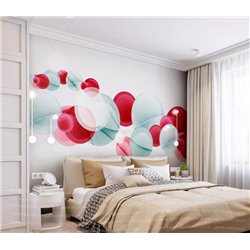 Цветные шары - 3D фотообои|3D фигуры