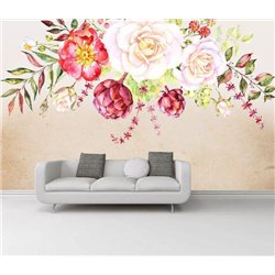 Композиция из роз - 3D фотообои|3D цветы