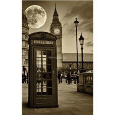 Картина на холсте по фото Модульные картины Печать портретов на холсте Символ Лондона - Черно-белые фотообои