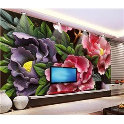 Яркий букет - 3D фотообои|3D цветы