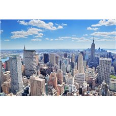 Картина на холсте по фото Модульные картины Печать портретов на холсте Нью Йорк. Вид сверху - Фотообои Современный город|Нью-Йорк
