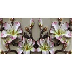Распустившиеся цветы - 3D фотообои|3D цветы