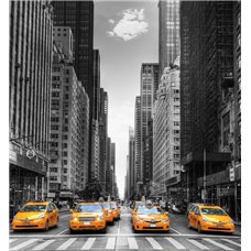 Картина на холсте по фото Модульные картины Печать портретов на холсте Такси в Нью-Йорке - Фотообои Современный город|Манхэттен