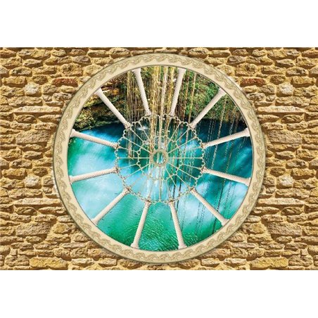 Горный водопад - Фотообои Расширяющие пространство