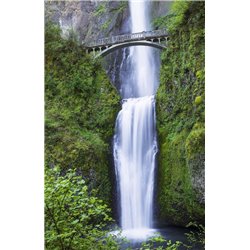 Мост над водопадом - Фотообои водопады - Модульная картины, Репродукции, Декоративные панно, Декор стен
