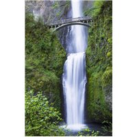 Портреты картины репродукции на заказ - Мост над водопадом - Фотообои водопады