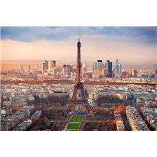Картина на холсте по фото Модульные картины Печать портретов на холсте Эйфелева башня, Париж - Фотообои Современный город