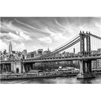 Бруклинский мост - Черно-белые фотообои