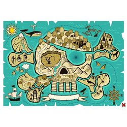 Карта острова в виде черепа - Фотообои Креатив - Модульная картины, Репродукции, Декоративные панно, Декор стен
