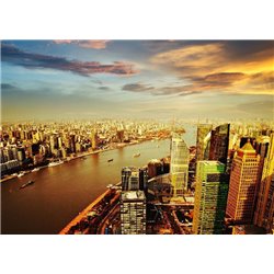 Вид на Нью Йорк - Фотообои Современный город|Манхэттен - Модульная картины, Репродукции, Декоративные панно, Декор стен