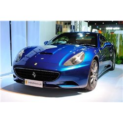 Синяя машина Ferrari - Фотообои Техника и транспорт|автомобили - Модульная картины, Репродукции, Декоративные панно, Декор стен