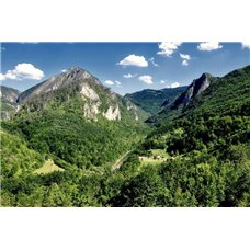 Картина на холсте по фото Модульные картины Печать портретов на холсте Лес и горы - Фотообои горы