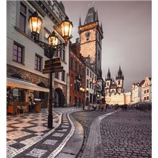 Картина на холсте по фото Модульные картины Печать портретов на холсте Улица старого города - Фотообои Старый город|Прага
