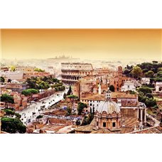 Картина на холсте по фото Модульные картины Печать портретов на холсте Улицы Рима - Фотообои Старый город|Рим