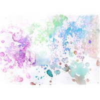 Цветные брызги - Фотообои акварель