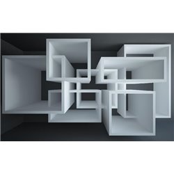Геометрические фигуры - 3D фотообои|3D расширяющие пространство - Модульная картины, Репродукции, Декоративные панно, Декор стен