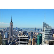 Картина на холсте по фото Модульные картины Печать портретов на холсте Высотки Нью Йорка - Фотообои Современный город|Нью-Йорк