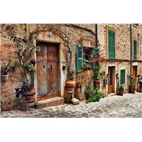 Очаровательная улочка старого города - Фотообои Старый город|Средиземноморье