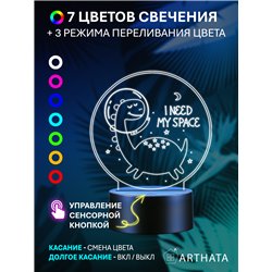 Детский ночник декоративный фигурка Динозавр в шлеме