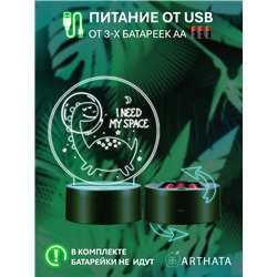 Детский ночник декоративный фигурка Динозавр в шлеме