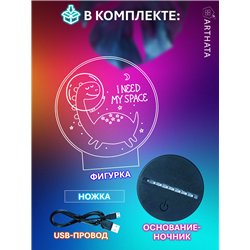 Детский ночник декоративный фигурка Динозавр в шлеме