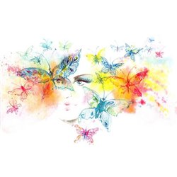 бабочки - Фотообои Иллюстрации - Модульная картины, Репродукции, Декоративные панно, Декор стен