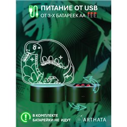 Детский Светильник ночник декоративный фигурка Динозавр