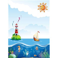 Корабль под жгучим солнцем - Фотообои детские|универсальные - Модульная картины, Репродукции, Декоративные панно, Декор стен