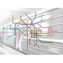 Схема метро - Дизайнерские - Модульная картины, Репродукции, Декоративные панно, Декор стен
