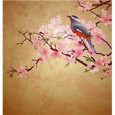 Картина на холсте по фото Модульные картины Печать портретов на холсте Весенняя сакура - Фотообои цветы|цветущие деревья