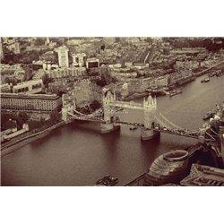 Вид на Лондон - Черно-белые фотообои - Модульная картины, Репродукции, Декоративные панно, Декор стен