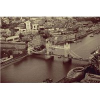 Вид на Лондон - Черно-белые фотообои