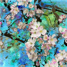 Картина на холсте по фото Модульные картины Печать портретов на холсте Цветы сакуры - Фотообои цветы|сакура