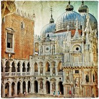 Портреты картины репродукции на заказ - Венецианский собор - Фотообои винтаж