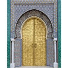 Картина на холсте по фото Модульные картины Печать портретов на холсте Древние двери, Марокко - Фотообои архитектура|Восток
