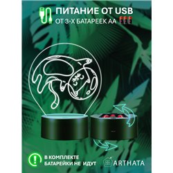 Светодиодный детский Светильник ночник космонавт кот