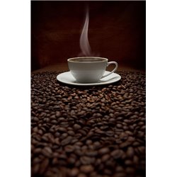 Чашка на зернах кофе - Фотообои Еда и напитки|кофе - Модульная картины, Репродукции, Декоративные панно, Декор стен