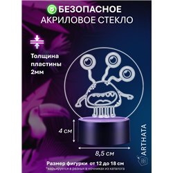 Светильник детский ночник светодиодный фигурка монстра