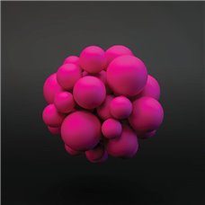 Картина на холсте по фото Модульные картины Печать портретов на холсте Розовые 3D шары - 3D фотообои|3D фигуры